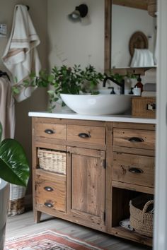 Discover budget farmhouse bathroom ideas to create a cozy and inviting space. This One-image pin showcases stylish DIY decor tips and affordable makeover strategies for a charming bathroom transformation.