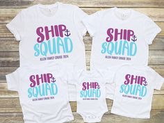 Get the coolest personalized Family Cruise 2024 shirts for your cruise squad! Customize your matching family cruise crew tshirts with your family name and which funny category of person you are! These funny cruise squad shirts will definitely be a hit!  Our Matching Shirts for Family Cruise 2023 has: ⭐ various sizes from S to 5XL (see size chart in our photos) ⭐ T-shirts are in the soft-style Gildan or Bella Canvas brand and are available for... - Adults (unisex tshirts, Dad tshirts, Mom tshirts Customizable White Crew T-shirt, Customizable White Crew Neck T-shirt, Personalized White Crew Neck Shirt, White Personalized Crew Neck Shirt, Customizable White T-shirt For Family Reunion, Cruise Tshirts Family, White T-shirt For Family Beach Vacation, Custom Print Crew Neck T-shirt For Family Vacation, First Family Cruise Shirt