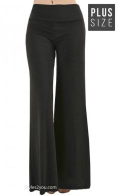 Morrison Premium Wide Leg Plus Size Palazzo Pants In Black Plus Size Witchy Outfits, Pretty Angel Clothing, Plus Size Palazzo Pants, Wide Leg Plus Size, Plus Size Palazzo, Top Extender, Womens Plus Size Clothing, Fashion Outfits Plus Size, Black Plus Size