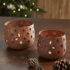 Votive Candle Holder Stars Rust Set of 2-Lange General Store Metal Bird Wall Art, Rustic Candle, Vhc Brands, Coloured Candles, Simpler Times, Rustic Candle Holders, Votive Candle Holder, Painted Candles, Metal Cups