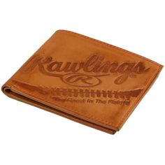 Memorabilia Collectable Rawlings Vintage Tan Leather Wallet, Id Holder Baseball Red Stitching Vintage Leather Billfold Baseball Glove Baseball Stitch Vintage Leather Bi-Fold 3 Credit Card Slots 2 Slide Pockets Front Id Window .75" D X 3.3" W X 4" H When Folded Brown Embossed Wallets For Daily Use, Brown Embossed Wallet For Daily Use, Brown Embossed Leather Wallet, Brown Embossed Wallet, Brown Wallet With Engraved Logo For Everyday Use, Brown Wallets With Engraved Logo For Everyday Use, Brown Embossed Wallet For Everyday Use, Casual Leather Wallet As Gift, Leather Wallet With Engraved Logo For Everyday Use