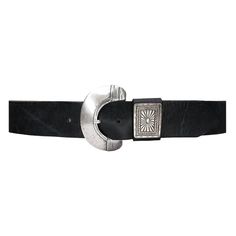 (1) Blair - Contour Black Leather Belt Engraved Silver Buckle | Streets Ahead – StreetsAheadInc 2017 Trends, Cowgirl Outfit, Cowgirl Outfits, Silver Engraving, Black Leather Belt, Distressed Leather, Spring 2017, Arm Candy, Belts For Women