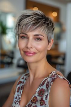 40 Gray Pixie Hairstyles for the Modern Chic Woman Curly Hair Routine