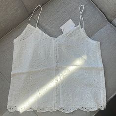 Cute Summer Top Spring Daytime Cami Top, Spring Cami Tops For Daytime, Cami Tops For Spring Daytime, Cami Tops For Daytime In Spring, Cami Top For Spring Daytime, White Eyelet Top, White Peplum Tops, Short Sleeve Kimono, Cute Summer Tops