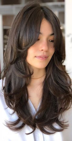 Layered Haircuts With Bangs, Prom Hairstyles For Long Hair, Haircut Inspiration, Haircuts For Medium Hair