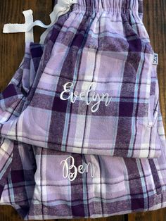 "Monogrammed Plaid Pajama Pants These unisex  flannel pant offers comfortable style in a length to love. Featuring super soft fabric made from 4.3 oz., 100 percent double-brushed cotton and an ultra-comfy fit, this pant is sure to become an everyday favorite. Utility also makes these flannel bottoms the perfect pair for comfort, providing the convenience of pockets and an adjustable cotton, twill tape tie.   Sizing XXS (0-0)    waist 24\" XS (0-2)       waist 25.5\" Small (4-6)   waist 26.5\" - Pajama Pants Plaid, Monogrammed Pajamas, Plaid Pajama, Plaid Pajama Pants, Adult Pajamas, Flannel Pajama Pants, Flannel Pants, Plaid Pajamas, Comfortable Style