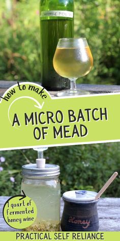 a sign that says how to make a micro batch of mead