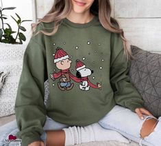 The Peanuts Snoopy Charlie Woodstock Christmas Sweatshirt Check more at https://viralustee.com/product/the-peanuts-snoopy-charlie-woodstock-christmas-sweatshirt/ Andrea Core, Snoopy Xmas, Woodstock Christmas, Sweater Designs, Peanuts Christmas, The Peanuts, Christmas Wish, Modesty Fashion, Snoopy Christmas