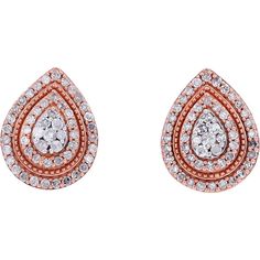 Rejoice in the radiant realm of elegance with these breathtaking 10K Rose Gold 0.60 Carat Drop Cluster Diamond Studs. Each stud is a testament to timeless sophistication, featuring a dazzling array of diamonds gracefully arranged in a drop cluster formation. The main stone, a brilliant diamond, captivates with its sparkle, totaling 0.60 carats in weight. Set in warm 10K rose gold, these earrings exude a delicate femininity, perfect for adding a touch of glamour to any ensemble. Whether worn for a special occasion or to elevate everyday attire, these stud earrings are sure to become a cherished staple in any jewelry collection, embodying the essence of grace and refinement.Details: Exquisite Estate Jewelry: Handpicked from history, this pre-owned piece is a treasure of extraordinary rarity Pear-shaped Rose Gold Diamond Earrings, Rose Gold Diamond Earrings With Sparkling Stones, Rose Gold Drop Diamond Earrings, Gold Diamond Studs, Diamond Birthstone, Weight Set, Rose Gold Jewelry, Rose Gold Diamonds, Diamond Cluster