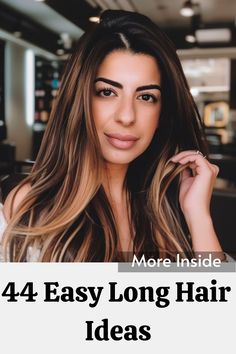 Simplify your hair routine with these 44 easy long hair ideas that are both stylish and effortless! From quick braids and chic ponytails to elegant updos and loose waves, these hairstyles are perfect for any occasion. Discover how to make the most of your long locks with minimal effort and maximum impact. Tap the link for more style inspiration! Long Locks