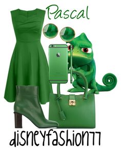 a woman in green dress and high heeled boots with cell phone on her hand