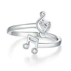 PRICES MAY VARY. 【Adjustable Music Ring Meaningful】: The music notes symbolize the power of melody and harmony, reminding you of the beauty of life 【Adjustable Sterling Silver Music Notes Great Gifts】: Music jewelry ring is a suitable for women, mom, daughter, grandma, lovers, wife, sister, etc and will be great gifts in Mother's Day, Birthday, Christmas, Valentine's Day, Anniversary, Halloween, Thanksgiving Day, Graduation and so on 【Musical Notes Rings Adjustable Ring Size】: Adjustable ring si Music Ring, Music Note Ring, Music Rings, Rings Adjustable, Heart Music, Music Jewelry, Musical Notes, Music Note, Music Gifts