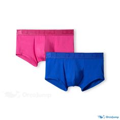 Orcajump - Premium Low-Rise Sports Boxer Briefs with Soft and Comfortable Fabric, Breathable Design and Solid Color Sporty Pink Boxer Briefs For Sports, Multicolor Stretch Boxer Briefs For Sports, Pink Sports Boxer Briefs, Breathable Multicolor Boxer Briefs For Sports, Boxer Shorts, Fabric Names, Boxer Briefs, Briefs