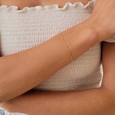 Our Dainty Satellite Chain Bracelet is the perfect everyday bracelet. It's lightweight and dainty, so you won't even notice it's on. It makes a perfect piece as a gift for your friends, & even yourself! DETAILS 14k gold filled -or- sterling silver chain, clasp, and findings Bracelet length: 6.5” with 1” extender Safe for sensitive skin & shower safe Matching jewelry: Dainty Satellite Chain Necklace, Dainty Satellite Chain Anklet Trendy Adjustable Gold Bracelet With Delicate Chain, Minimalist Delicate Chain Bracelet For Everyday, Trendy Adjustable Charm Bracelet With Delicate Chain, Minimalist Bangle Bracelet With Delicate Chain, Everyday Charm Bracelet With Delicate Chain, Trendy Charm Bracelet With Delicate Chain, Minimalist Everyday Charm Bracelet With Delicate Chain, Rose Gold Adjustable Chain Bracelet For Friendship, Adjustable Delicate Chain Paperclip Bracelet