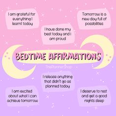 Positive Intentions For The Day, Bedtime Intentions, Before Bed Affirmations Night, Positive Affirmation Before Bed, Nighttime Affirmations For Sleep, Nightly Affirmations Gratitude, Day Affirmations, Bedtime Affirmations, Set Intentions