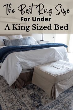 the best rug size for under a king sized bed