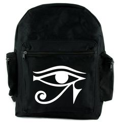 Egyptian Eye of Ra Horus Backpack School Bag Occult The Eye Of Horus, Egyptian Eye, Ancient Egyptian Symbols, Eye Of Ra