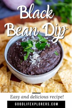 black bean dip is an easy and delicious appetizer that everyone will love to make