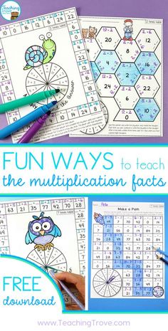 fun ways to teach the multiplication faces with this free printable activity