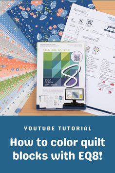 how to color quilt blocks with eq89? - youtube video guide for beginners