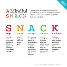 How to Take a Mindful S.N.A.C.K. Moment - Mindful Motivasi Diet, Dbt Skills