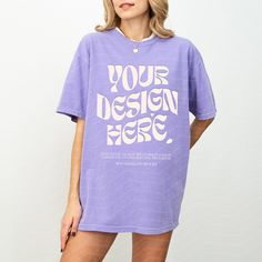 Violet Graphic Shirt, Tshirt Model, T Shirt Model, Shirt Model, Save Image, Your Design, Design Store, Oversized Tshirt, Comfort Colors