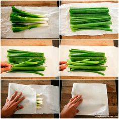 step by step instructions on how to cut asparagus