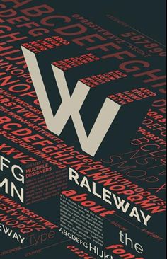 an advertisement for the wfg railway in red, black and white letters on a black background