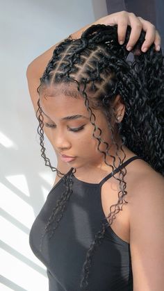 Half And Half Hairstyles Black Women, Curly Crown Braid, Crisscross Passion Twist, Cornrow Passion Twist, Cris Cross Passion Twist, Cross Cross Passion Twist, Criss Cross Locs, Twist In Front Curls In Back, Criss Cross Cornrows Braids