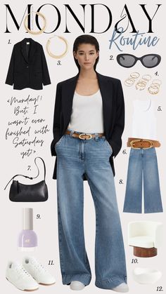 Looks Con Jeans, Monday Routine, Monday Outfit, Casual Chic Outfits, Smart Casual Women, Zurich Switzerland, Outfit Jeans