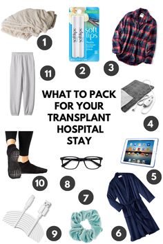 Preparing for transplant surgery (or any long hospital stay) can be very stressful, including figuring out what to bring with you! As a chronic over-packer, I really struggled with what to pack for my transplant…