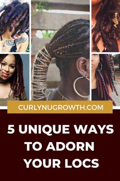 5 Ways To Have Fun With Locs | The Digital Loctician Hair Jewerly, New Dreads, Hair Color Spray, Sister Locs, Liquid Hair, Dreadlock Accessories, Hair Chalk, Natural Afro Hairstyles, Beautiful Natural Hair