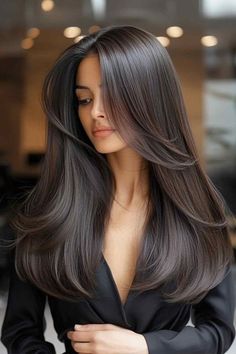 Layered Haircuts For Medium Hair, Hair Streaks, Haircuts For Medium Hair, Long Layered Hair, Haircuts For Long Hair, Long Layers, Goddess Braids