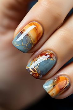 Nail art,why settle for boring nails when you can turn them into eye-catching masterpieces that scream, "Look at me, I'm fabulous!" Water Color Nails, Stylish Nails Designs, Fabulous Nails, Nail Art Inspiration