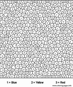 a black and white coloring page with numbers in the middle, as well as an image of