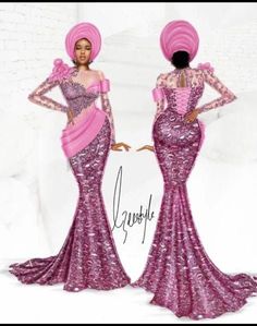 Igbo Attire, African Traditional Wedding Dress, Nigerian Lace Styles Dress, Nigerian Lace Styles, African Lace Styles, African Prom Dresses, African Print Dress Ankara, African Inspired Clothing, African Print Dress Designs