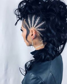 Rock Hairstyles, Viking Hair, Mohawk Hairstyles, Braided Hair, Luxury Hair, Loose Hairstyles, Stylish Hair, Hair Dos