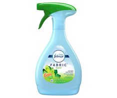 a bottle of fabric cleaner on a white background