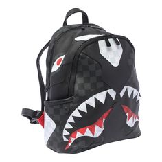 Sprayground black Triple Decker Heri to The Thro backpack, zip closure, inner open and zipped pocket, 1 handle, adaptable strapsComposition: 100% Pvc Sprayground Backpack, Spray Ground, Shark Mouth, Heritage Backpack, Bird In Bag, Online Bags, Check Pattern, Black Backpack, Black Bird