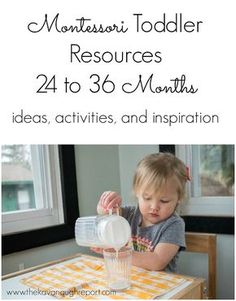 the montessoi toddler resources are great for learning about numbers, shapes and colors