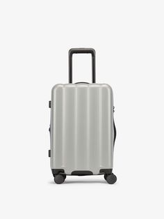 Smoke gray carry-on luggage made from an ultra-durable polycarbonate shell and expandable by up to 2"; LCO1020-SMOKE Small Carry On Luggage, Lightweight Carry On Luggage, Hard Shell Luggage, Hanging Toiletry Bag, Carry On Size, Organized Packing, Tsa Approved, Laptop Tote, Key Pouch