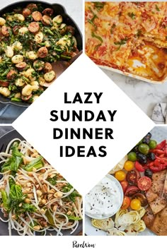 the lazy sunday dinner ideas are here to help you plan your next meal and enjoy it all day long