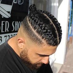 Manbun Braids, Braids Viking, French Braids Men, Braided Ideas, Man Braid, 2 Braids Hairstyles, Man Braids