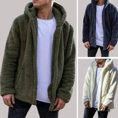 Thick Hoodies, Solid Hoodie, Warm Winter Jackets, Men Hoodies, Outwear Coat, Winter Jacket Men, Long Sleeves Coats, Mens Hooded, Long Sleeves Jacket