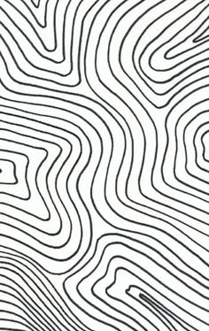 a black and white pattern with wavy lines on the bottom, in an abstract manner