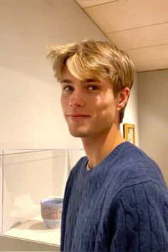 The Upside Of Falling, Blonde Boy Aesthetic, Blonde Hair Boy, Scandinavian Aesthetic, Blonde Boys, Blonde Guys, The Upside, Hottest Guy Ever, Hair Art