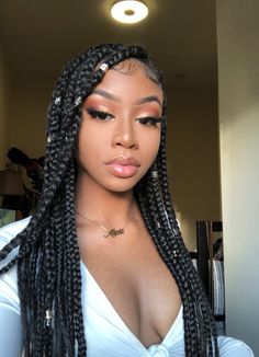 60 African Hair Braiding Styles Ideas For (2024) | ThriveNaija Effortless Selfie, Braids Styling, Black Box Braids, Poetic Justice Braids, Long Box Braids, Braided Hairstyle, Girl Braids, Sew Ins