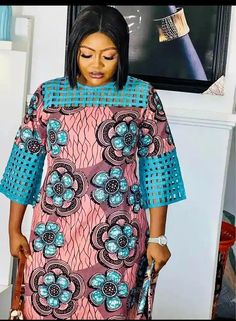 Lace And Ankara Combination Gowns, Dry Lace And Ankara Combination Styles, Ankara Styles With Lace Combination, Ankara And Lace Combination Styles Gown, Ankara With Lace, Madam Styles, Kampala Kaftan Styles For Women, Matured Ankara Gown Styles, Boubou Styles For Women