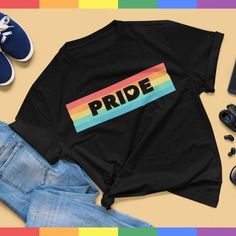 Good quality very small blouse and very large Lycra Pride Shirt Design, Pride Shirt Ideas, Pride T Shirts, Pride Ideas, Pride Clothes, Batman T Shirt