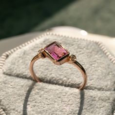 Gauzy Pink Tourmaline Ring | ChicVida Fine Jewelry Pink Ruby Ring With Bezel Setting In 14k Gold, Pink 14k Gold Amethyst Ring, Fine Jewelry Pink Ring With Bezel Setting, Rose Gold Ruby Tourmaline Ring, 14k Pink Gold Sapphire Gemstone Ring, Pink Sapphire Ring With Bezel Setting In 14k Gold, Pink Sapphire Ring In 14k Gold With Bezel Setting, 14k Gold Pink Sapphire Ring With Bezel Setting, 14k Pink Gold Sapphire Ring